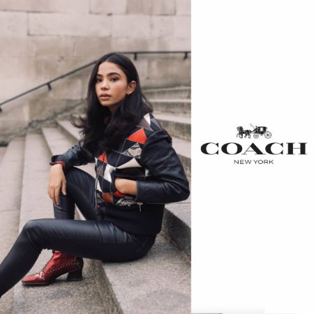 Christina Nadin promoting COACH New York